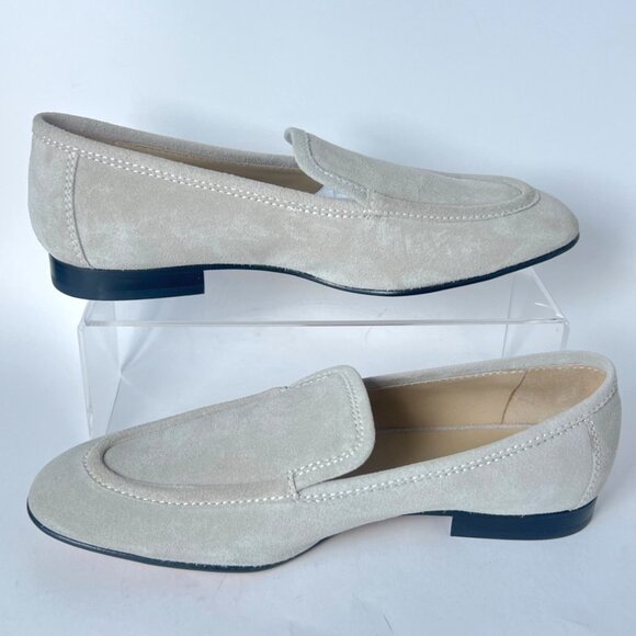 Le Monde Beryl Lo Boy Loafers Suede Stone Slip-On Womens Shoes Size IT38 US8 - Picture 2 of 10